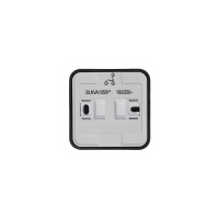 2-клавишный выключатель Systeme Electric Blanca наружный, Антрацит 10А, 250B SE BLNVA105016