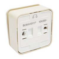 1-клавишный выключатель Systeme Electric Blanca наружный, бежевый cх.1 с подсветкой SE BLNVA101117