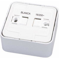 Наружная розетка Systeme Electric Blanca Алюминий, без заземления, без шторок, 16А, 250В SE BLNRA000113
