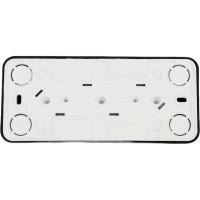 3-ая наружная розетка Systeme Electric Blanca Антрацит, с заземлением, со шторками 16А, 250В SE BLNRA011316