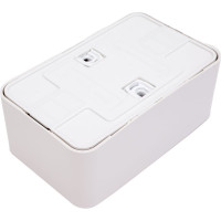 2-ая наружная розетка Systeme Electric Blanca Белый, с заземлением, со шторками, 16А, 250В, изолированная SE BLNRA011211