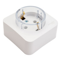 Наружная розетка Systeme Electric Blanca Белый, с заземлением, без шторок, тонкая, 16А, 250В SE BLNRA110111