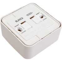 Наружная розетка Systeme Electric Blanca Белый, с заземлением, без шторок, тонкая, 16А, 250В SE BLNRA110111