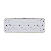 4-ая наружная розетка Systeme Electric Blanca Бежевый, без заземления, без шторок, изолированная пластина SE BLNRA000417