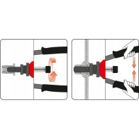 Заклепочник YATO для резьбовых заклепок М3-М12 YT-36129 394936129 092 1