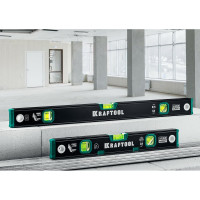 Магнитный уровень KRAFTOOL с зеркальным глазком 1200 мм 34785-120