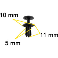 Автокрепеж для VAG 10 шт N90536901 КрепАвто 1710