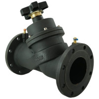 Балансировочный клапан DN.ru чугунный КБЛФ Ду250 Ру16 с ниппелями D080-00393