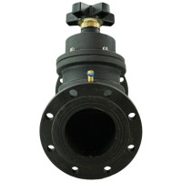 Балансировочный клапан DN.ru чугунный КБЛФ Ду250 Ру16 с ниппелями D080-00393