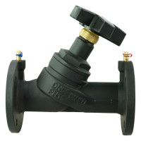 Балансировочный клапан DN.ru чугунный КБЛФ Ду65 Ру16 с ниппелями D080-00397