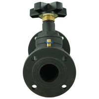 Балансировочный клапан DN.ru чугунный КБЛФ Ду65 Ру16 с ниппелями D080-00397