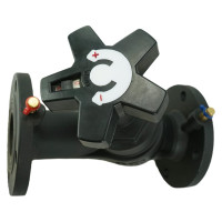 Балансировочный клапан DN.ru чугунный КБЛФ Ду65 Ру16 с ниппелями D080-00397