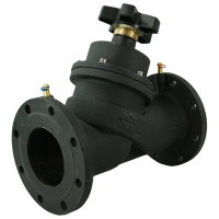 Балансировочный клапан DN.ru чугунный КБЛФ Ду125 Ру16 с ниппелями D080-00390
