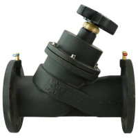 Балансировочный клапан DN.ru чугунный КБЛФ Ду125 Ру16 с ниппелями D080-00390