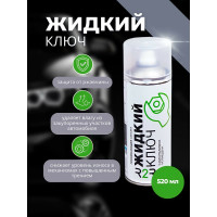 Жидкий ключ с дисульфидом молибдена R2R (проникающая смазка), баллон 520 мл 1020-R2R004