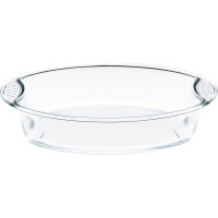 Стеклянная овальная форма appetite 39x27x6 см 3.9 л с ручкой PLH9