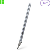 Нож-скальпель канцелярский Berlingo, металлический корпус, 5 лезвий в комплекте, европодвес, 1 шт. BM4118