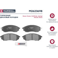 Колодки тормозные дисковые передние Nissan Murano I-III 03-/Qashqai+2 I 07-, Renault Koleos I MARSHALL M2623698