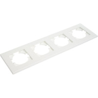 Рамка GUSI Electric City 4-местная, цвет белый C1114-001