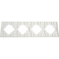 Рамка GUSI Electric City 4-местная, цвет белый C1114-001