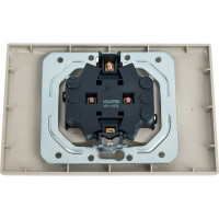 Двухместная розетка Volsten V01-12-R22-S Magenta Crema, 8996