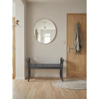 Скамья для прихожей с подлокотниками Мебелик массив, каркас венге 7568