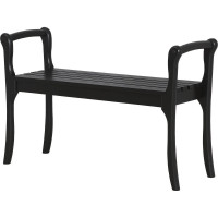 Скамья для прихожей с подлокотниками Мебелик массив, каркас венге 7568