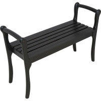 Скамья для прихожей с подлокотниками Мебелик массив, каркас венге 7568