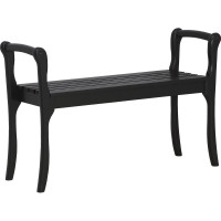 Скамья для прихожей с подлокотниками Мебелик массив, каркас венге 7568