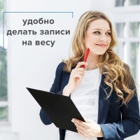 Доска-планшет BRAUBERG NUMBER ONE с прижимом, А4, 228х318 мм, картон/ПВХ, черная 232216
