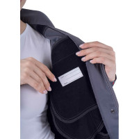 Летняя женская куртка iForm ТУРБО SAFETY серый/чёрный/красный Кур 694/96/170