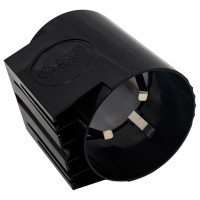 Держатель для стаканов ECOTRONIC черный ETK4007/