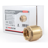 Обратный клапан PROFACTOR с латунным штоком, в/в 1 1/4" PF CV 243