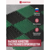 Коврик VORTEX ТРАВКА 42х56 см, черно-зеленый 23001