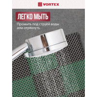 Коврик VORTEX ТРАВКА 42х56 см, черно-зеленый 23001