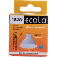 Светодиодная лампа Ecola MR16 LED 10,0W 220V GU5.3 4200K матовая 51x50 M2RV10ELC