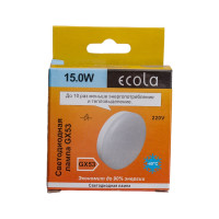 Светодиодная лампа Ecola GX53 LED 15,0W Tablet 220V 6000K матовая 27x75 T5QD15ELC