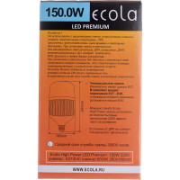 Светодиодная лампа Ecola High Power LED Premium 150W 220V универс. E27/E40 лампа 6000K 280x180mm HPD150ELC