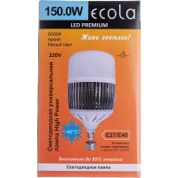 Светодиодная лампа Ecola High Power LED Premium 150W 220V универс. E27/E40 лампа 6000K 280x180mm HPD150ELC