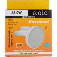 Светодиодная лампа Ecola GX70 LED Premium 25,0W Tablet 220V 4200K матовая композит 111x42 T7PV25ELC