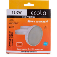 Светодиодная лампа Ecola GX70 LED Premium 13,0W Tablet 220V 4200K матовое стекло 111x42 T7PV13ELC
