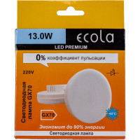 Светодиодная лампа Ecola GX70 LED Premium 13,0W Tablet 220V 6400K матовое стекло 111x42 T7PD13ELC