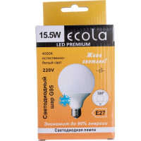 Светодиодная лампа Ecola globe LED Premium 15,5W G95 220V E27 4000K 320 шар композит 135x95 K7LV15ELC