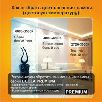 Светодиодная лампа Ecola globe LED Premium 20,0W G95 220V E27 4000K 320 шар композит 140x95 K7LV20ELC