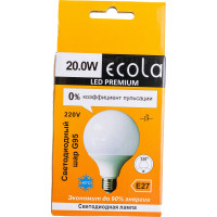 Светодиодная лампа Ecola globe LED Premium 20,0W G95 220V E27 4000K 320 шар композит 140x95 K7LV20ELC