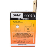 Светодиодная лампа Ecola globe LED Premium 30,0W G120 220V E27 4000K 320 шар композит 170x120 K7LV30ELC