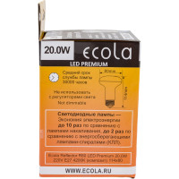 Светодиодная лампа Ecola Reflector R80 LED Premium 20,0W 220V E27 4200K композит 114x80 G7NV20ELC