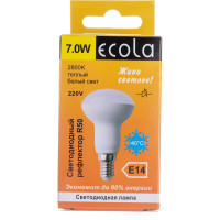 Светодиодная лампа Ecola Reflector R50 LED 7,0W 220V E14 2800K композит 85x50 G4SW70ELC