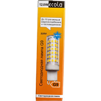 Светодиодная лампа Ecola G9 LED 12,0W Corn Micro 220V 4200K 360 65x19 G9RV12ELC