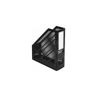 Вертикальный лоток для бумаг BRAUBERG Office-Expert, 90 мм, сетчатый, сборный, черный 238019